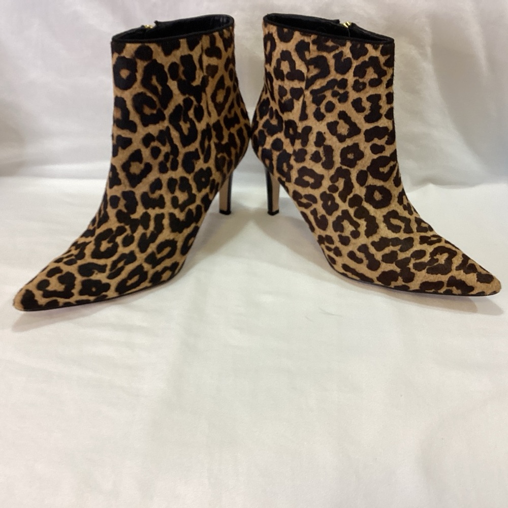 Sam Edelman Leopard Print Ankle Booties SZ 8M $120 - Picture 5 of 12